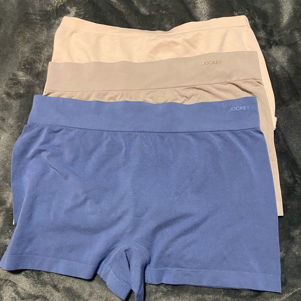 Jockey Women's boy short - Blue and Beige panties